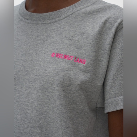 HELMUT LANG ｜ classic embroidered logo t-shirt 100%cotton - Picture 3 of 7